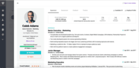 Screenshot of Detailed candidate profiles on Snaphunt with detailed insights into the applicant’s experience, skills, competencies, salary, notice period, etc.