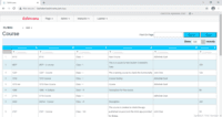 Screenshot of View List of Courses for Admin/Instructor/learner