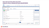 Screenshot of Create POCs Directly from Salesforce