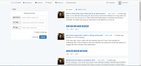 Screenshot of Members can engage with the community through blogs