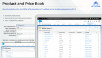 Screenshot of Product and Price Book