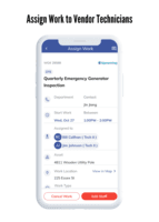 Screenshot of Use EZMaxVendor to assign work to vendor technicians