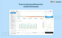 Screenshot of 100% free invoicing software designed for small business owners & freelancers.