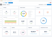 Screenshot of Digital marketing dashboard
