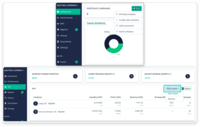 Screenshot of Investor portfolio dashboards give you key metrics: revenue, P&L, liquidity, runway; with a clear overview of your portfolio’s status: IRR, MOIC, fully-diluted, and more with automated custom reports and signature workflows.