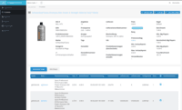 Screenshot of Product data of all recorded websites