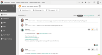 Screenshot of commenting in issues