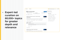 Screenshot of Tap into Cronycle’s expert network to surface the most trusted content across 80,000+ topics.