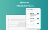 Screenshot of Find Contacts on Websites
Get contacts of decision-makers at scale simply by clicking AroundDeal extensionton and build more and better relations