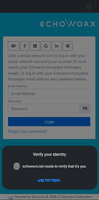 Screenshot of Biometrics for passwordless authentication. Authenticate on your device and whisk away to read message.