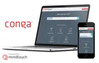 Screenshot of Example MindTouch implementation from customer Conga.