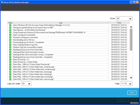 Screenshot of Backup log screen in AhsayOBM client backup software