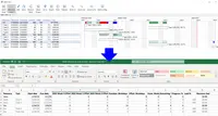 Screenshot of Gantt Pro Excel