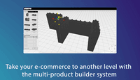 Screenshot of the multi-product builder system