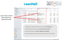 Screenshot of LeanMail Plan allows you to take notes directly in Outlook, so you'll never have to re-read or remember next actions.