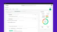 Screenshot of Collaboration tools to manage a customer portfolio