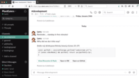Screenshot of Slack Integration