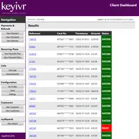 Screenshot of Key IVR - View Payments Results - Masked