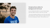 Screenshot of Simple photo editor & background removal