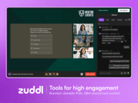 Screenshot of Tools for high engagement : Branded clickable Polls, Q&A and pinned content
