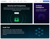 Screenshot of ◦ Security and Transparency:     ➪ All data and communication are End-to-End encrypted. Secure access with two factor authentification. Hosted on German servers.  ◦ Artificial Intelligence:     ➪ Automated data and deadline extraction within seconds.