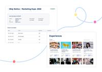 Screenshot of Reachdesk for events: To create unforgettable virtual experiences, or ship swag directly to an in-person event venue without having to worry about logistics