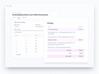 Screenshot of Quotation tool to handle complex calculations and standardize pricing