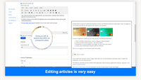 Screenshot of Knowledge Management Professional: Editing and previewing an article.