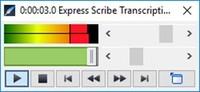 Screenshot of Express Scribe Mini Control