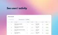 Screenshot of See users' activity