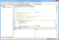 Screenshot of The advanced editors of Aqua Data Studio.
