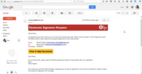Screenshot of RSign eSignatures request