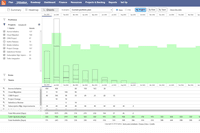 Screenshot of Capacity planning and forecasting to work out if there are people with the right skills to do the work.