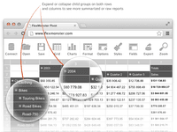 Screenshot of Pivot Component supports the printing of the Pivot view. Additionally users can export the reports into a variety of formats.