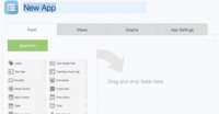 Screenshot of Drag and drop interface