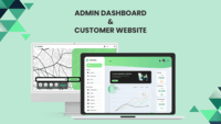 Screenshot of Admin Dashboard and Web App for Customers