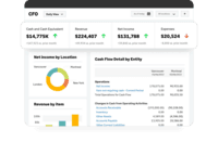 Screenshot of the times and expense management dashboard, which is customized to reflect the user's role, displaying relevant information that aligns with their position, thereby presenting each individual with the data most pertinent to their responsibilities.
