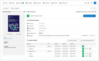Screenshot of Audit Trial - automatically tracks and records the history of projects, assets and approvals to help meet marketing compliance requirements.
