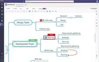 Screenshot of MindManager for Microsoft Teams