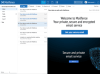 Screenshot of Mailfence Email