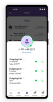 Screenshot of call conferencing.
