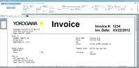 Screenshot of Invoice processing