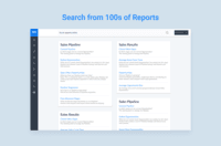 Screenshot of Search in Reports