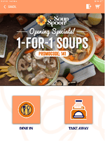 Screenshot of The Soup Spoon Digitalizing their webstore ordering via Eunoia