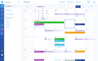 Screenshot of The personal calendar allows physicians to have a centralized view of all their shifts, absences, and personal events, whether they are a member of one or more groups.