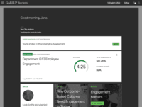 Screenshot of User dashboard
