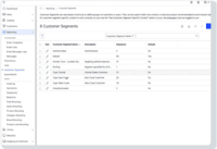 Screenshot of Segmentation and personalization
