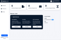 Screenshot of RapidVerify Dashboard
