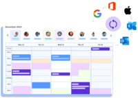 Screenshot of Shared team calendar with any calendar provider (Microsoft Exchange, Google Calendar, Apple Calendar)