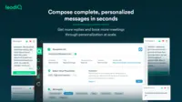 Screenshot of Patented AI technology that can generate tailored cold emails with just a few clicks. Supports personalized cold outreach at scale to improve reply rates and meetings booked.